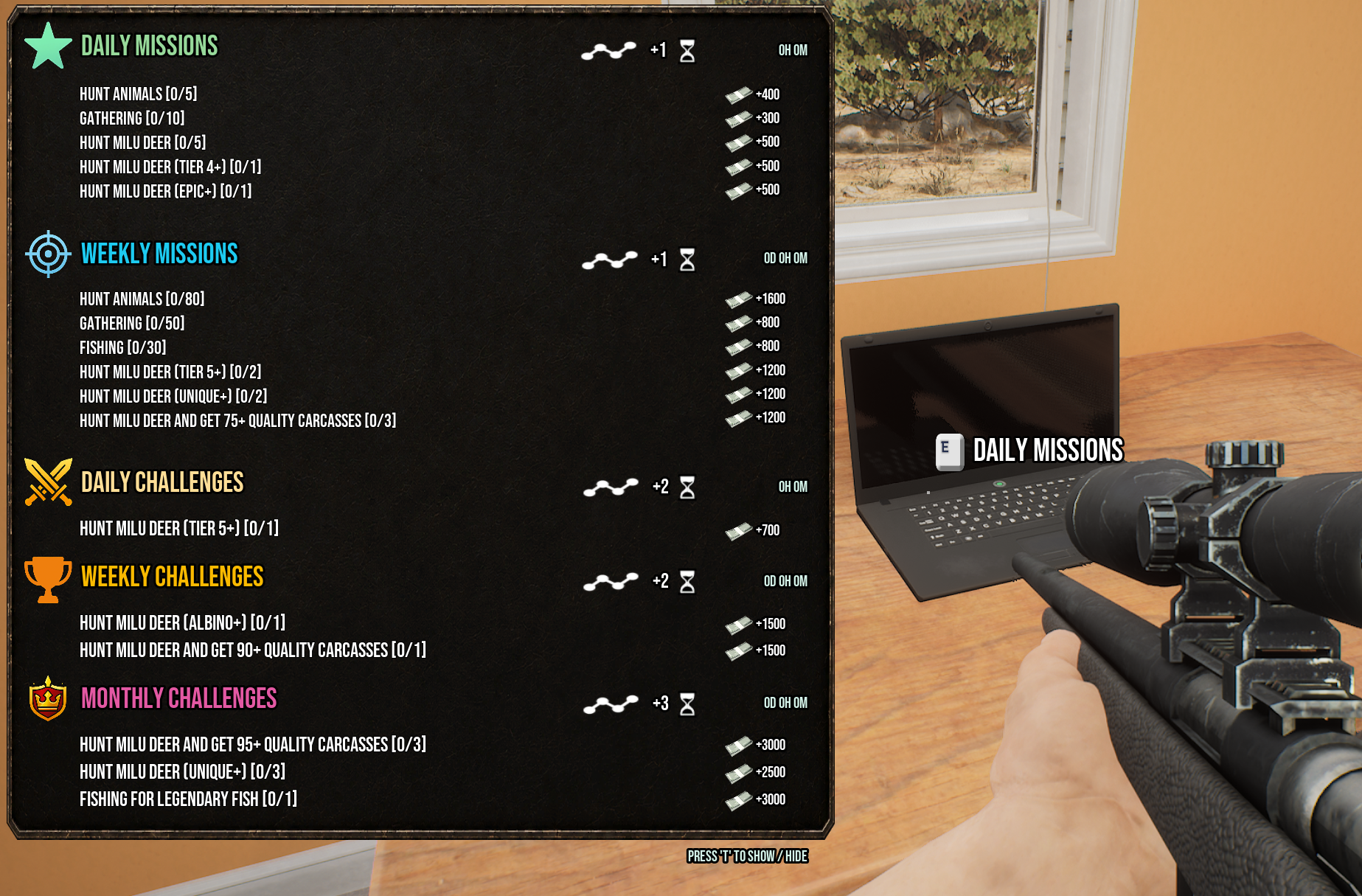 Missions & Challenges